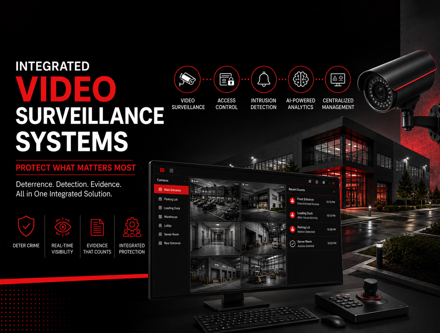 Video Surveillance Systems for High-Security Commercial Facilities